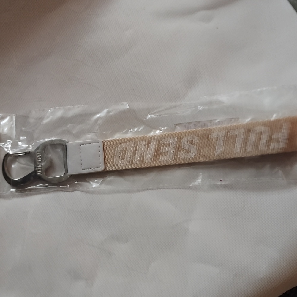 Tan Full Send Lanyard With Metal Bottle Opener Clip